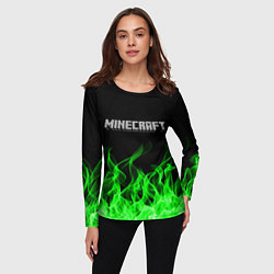 Лонгслив женский MINECRAFT FIRE, цвет: 3D-принт — фото 2