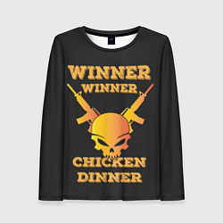 Лонгслив женский Winner Chicken Dinner, цвет: 3D-принт