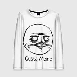 Лонгслив женский Gusta Meme, цвет: 3D-принт