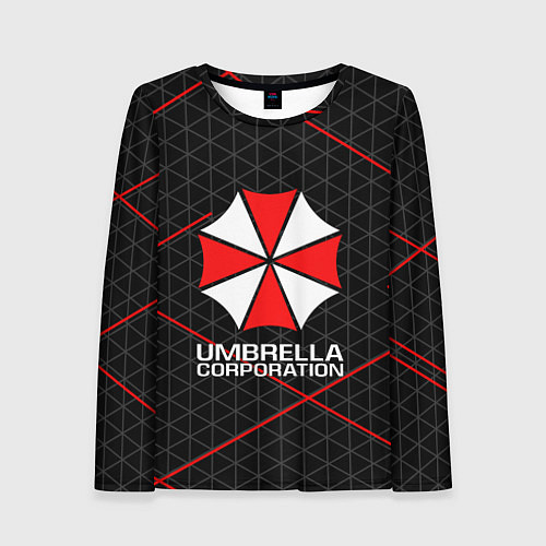 Женский лонгслив UMBRELLA CORP / 3D-принт – фото 1