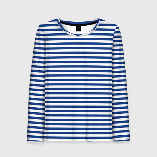 Женский лонгслив Тельняшка ВМФ / 3D-принт – фото 1