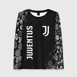 Лонгслив женский JUVENTUS, цвет: 3D-принт