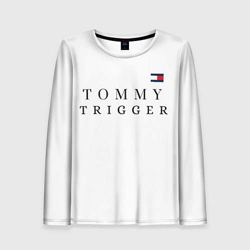 Женский лонгслив Tommy Hilfiger , Tommy trigger / 3D-принт – фото 1