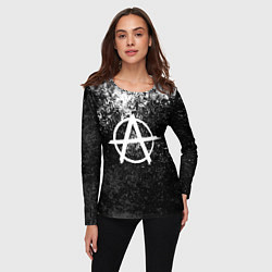 Лонгслив женский АНАРХИЯ, цвет: 3D-принт — фото 2