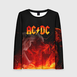 Лонгслив женский ACDC, цвет: 3D-принт