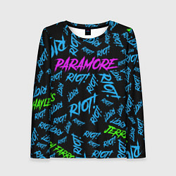 Лонгслив женский Paramore RIOT!, цвет: 3D-принт