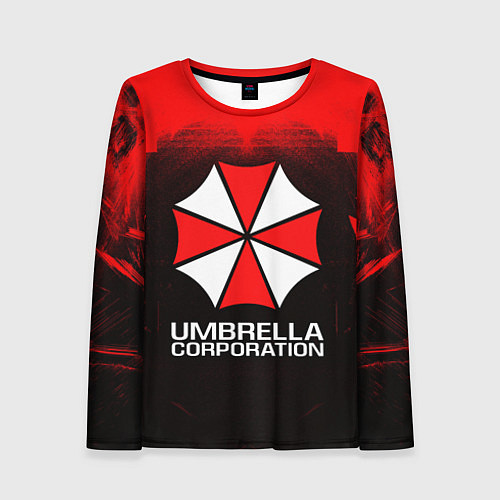 Женский лонгслив UMBRELLA CORP / 3D-принт – фото 1