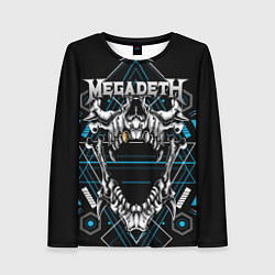 Лонгслив женский Megadeth, цвет: 3D-принт