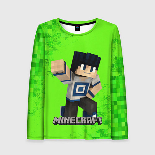 Женский лонгслив MINECRAFT / 3D-принт – фото 1