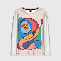 Женский лонгслив Абстракция полет фантазии