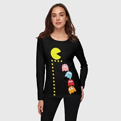 Лонгслив женский Pac-man, цвет: 3D-принт — фото 2