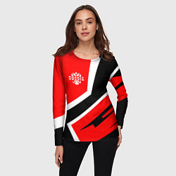 Лонгслив женский Russia, цвет: 3D-принт — фото 2