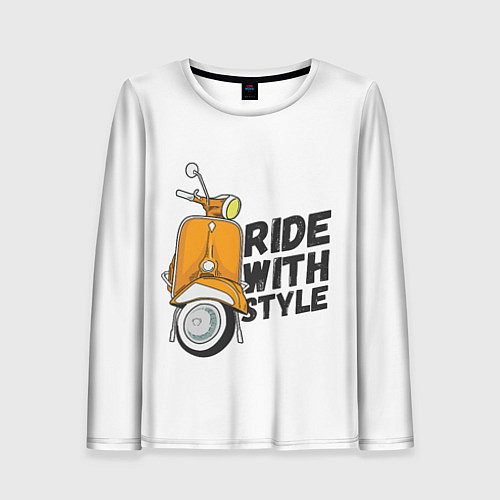 Женский лонгслив RIDE WITH STYLE Z / 3D-принт – фото 1