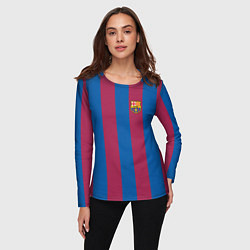 Лонгслив женский FC Barcelona 2021, цвет: 3D-принт — фото 2