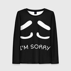 Лонгслив женский Sorry not sorry, цвет: 3D-принт