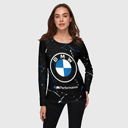 Лонгслив женский BMW БМВ, цвет: 3D-принт — фото 2