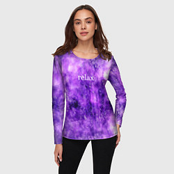 Лонгслив женский Relax, цвет: 3D-принт — фото 2