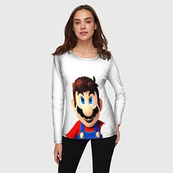 Лонгслив женский Mario, цвет: 3D-принт — фото 2