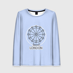 Лонгслив женский Лондон London Eye, цвет: 3D-принт