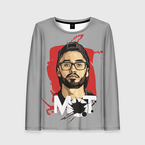 Женский лонгслив Портрет Мота / 3D-принт – фото 1