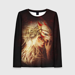 Лонгслив женский Кицуне, цвет: 3D-принт