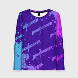 Женский лонгслив Ghostrunner узор