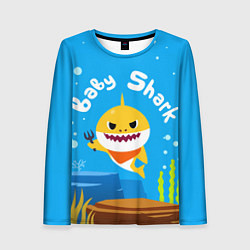 Лонгслив женский Baby Shark, цвет: 3D-принт