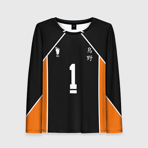 Женский лонгслив Форма капитана Haikyuu!! / 3D-принт – фото 1