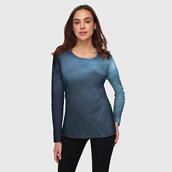 Лонгслив женский Дымчатый, цвет: 3D-принт — фото 2