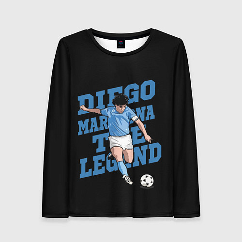 Женский лонгслив Diego Maradona / 3D-принт – фото 1