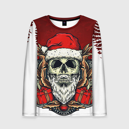 Женский лонгслив Санта по харду / 3D-принт – фото 1