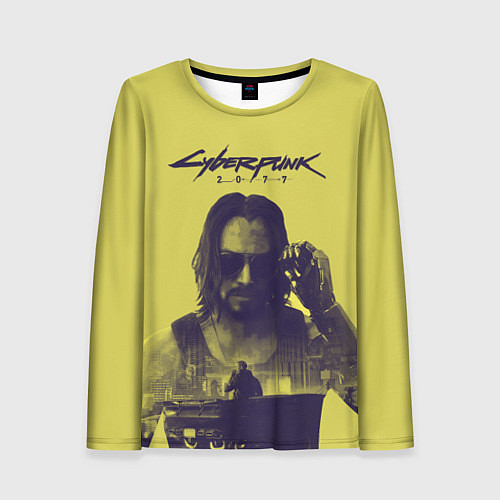 Женский лонгслив Cyberpunk 2077 / 3D-принт – фото 1