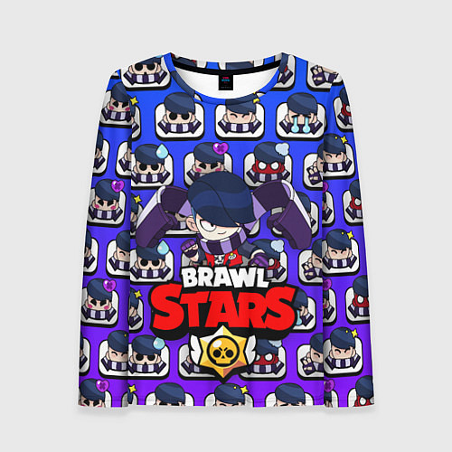 Женский лонгслив BRAWL STARS EDGAR / 3D-принт – фото 1