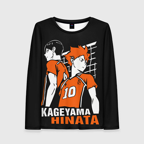 Женский лонгслив Haikyuu Hinata Kageyama / 3D-принт – фото 1