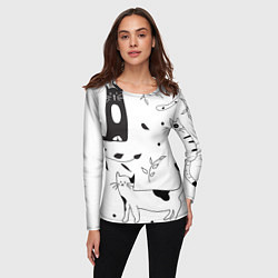 Лонгслив женский Кис-Кис, цвет: 3D-принт — фото 2