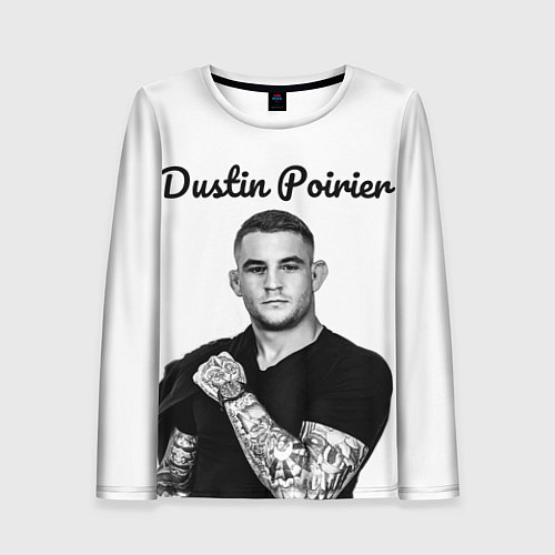 Женский лонгслив Dustin Poirier / 3D-принт – фото 1