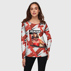 Лонгслив женский Клип Gazan - АБУ БАНДИТ, цвет: 3D-принт — фото 2