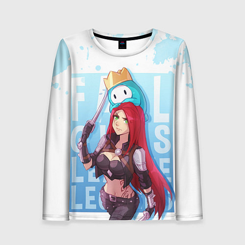 Женский лонгслив Fall guys x league of legands / 3D-принт – фото 1
