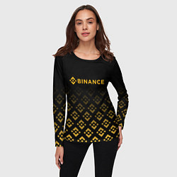 Лонгслив женский BINANCE БИНАНС БИРЖА, цвет: 3D-принт — фото 2