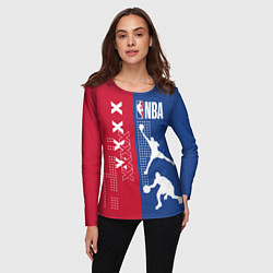 Лонгслив женский NBA, цвет: 3D-принт — фото 2