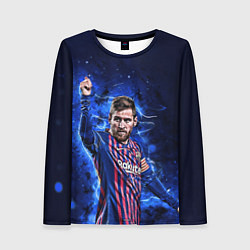 Лонгслив женский Lionel Messi Barcelona 10, цвет: 3D-принт