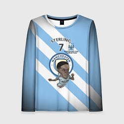 Лонгслив женский Рахим Стерлинг МанСити, цвет: 3D-принт