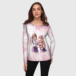 Лонгслив женский Doki Doki Literature Club Monika и Yuri Z, цвет: 3D-принт — фото 2