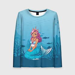 Женский лонгслив Mermaid Русалка Русалочка