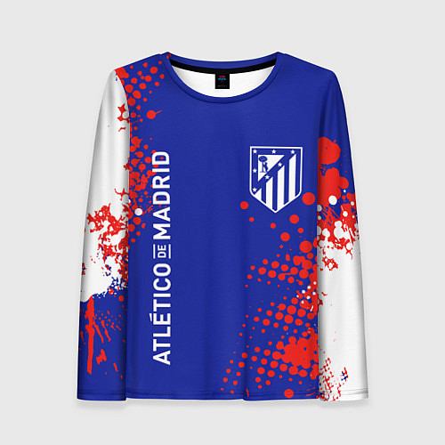 Женский лонгслив ATLETICO DE MADRID АТЛЕТИКО / 3D-принт – фото 1