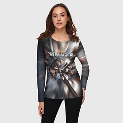 Лонгслив женский YoRHa Nier Automata Z, цвет: 3D-принт — фото 2