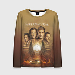 Лонгслив женский Supernatural, цвет: 3D-принт