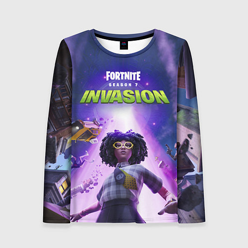 Женский лонгслив FORTNITE 7 СЕЗОН 2 ЧАСТЬ / 3D-принт – фото 1
