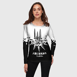 Лонгслив женский YoRHa, Nier: Automata, цвет: 3D-принт — фото 2