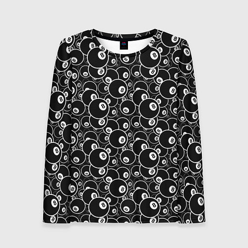 Женский лонгслив Пул-8 / 3D-принт – фото 1